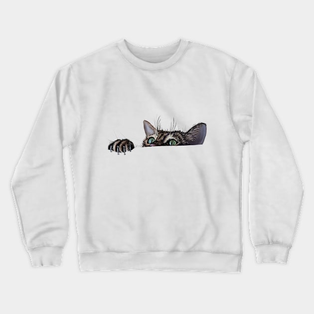 Hang In There Kitty! Crewneck Sweatshirt by missdebi27